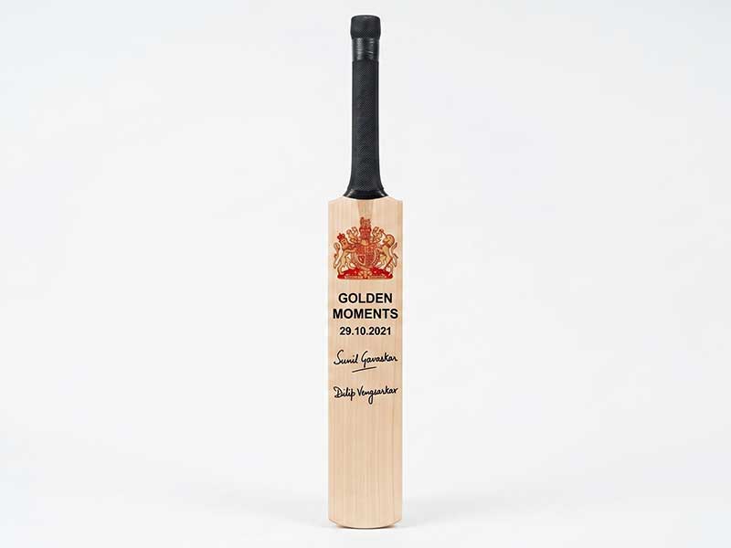 Golden Moments Memento Signed By Sunil Gavaskar And Dilip Vengsarkar